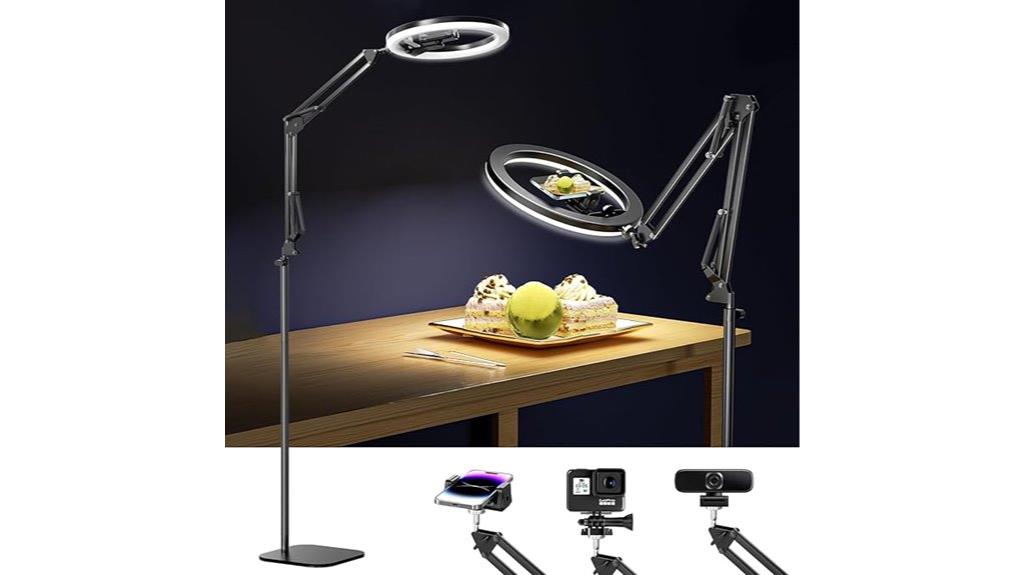 12 inch ring light tripod