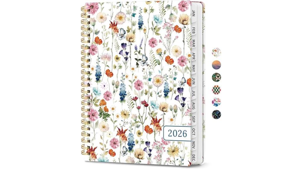 2026 weekly planner with tabs