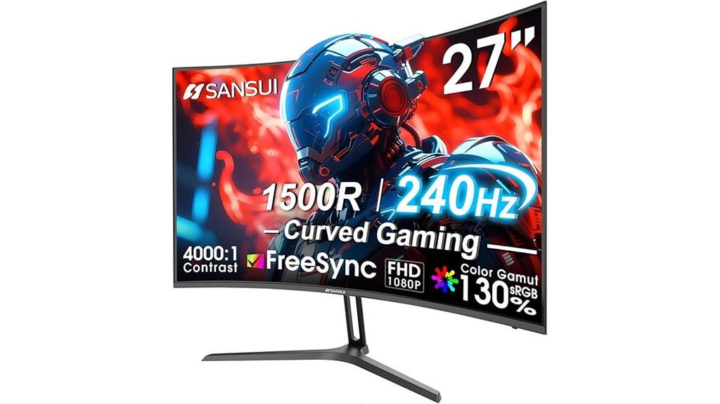 27 inch curved gaming monitor