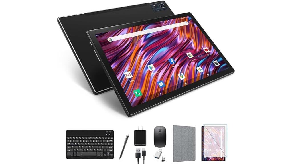 android 13 tablet with accessories