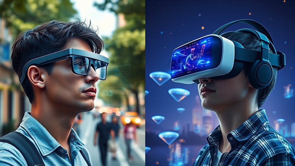 augmented and virtual visuals