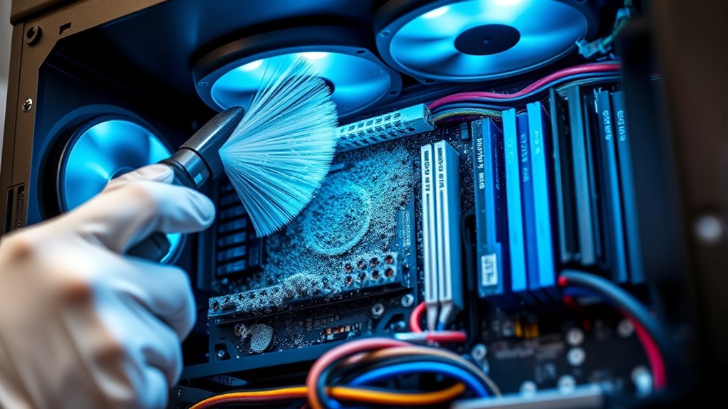 clean pc dust safely