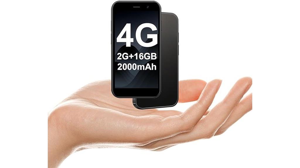 compact 4g smartphone with dual sim