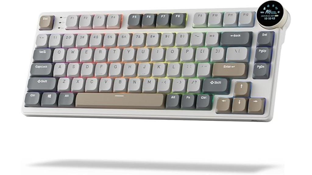 compact keyboard with display