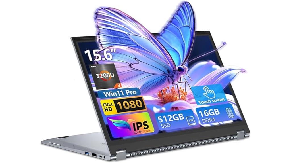 convertible 15 6 touchscreen laptop