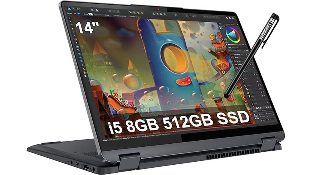 convertible touchscreen laptop with ssd