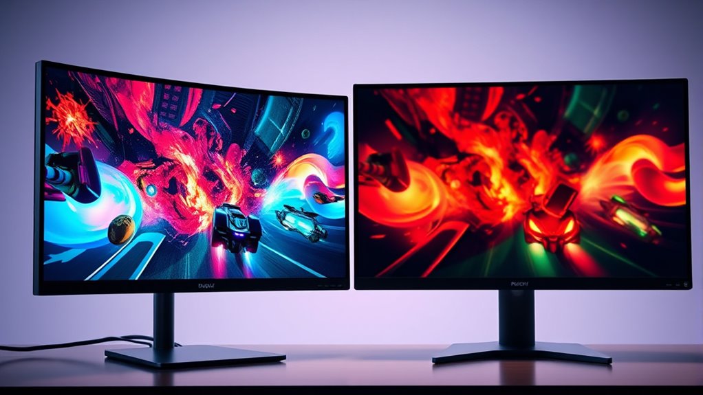 curved vs flat monitors