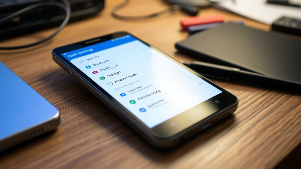 customize quick access settings