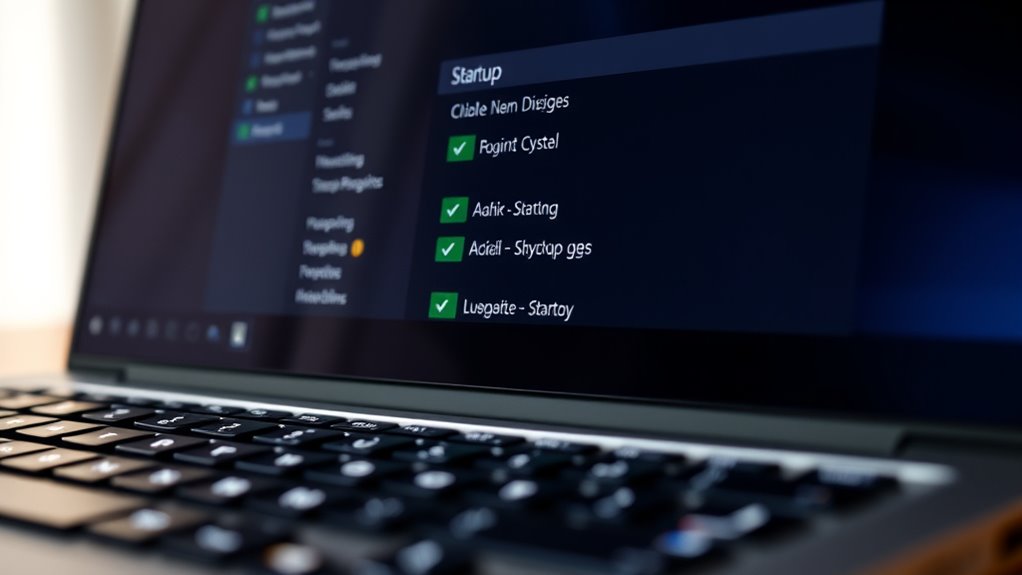 disable unnecessary startup programs