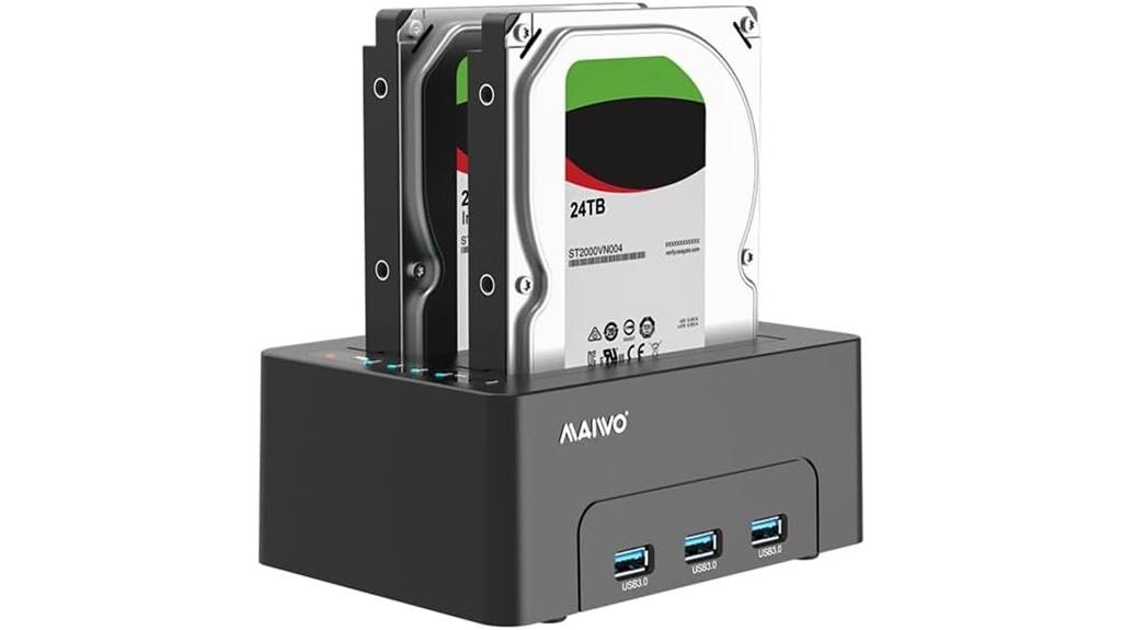 dual bay hdd docking