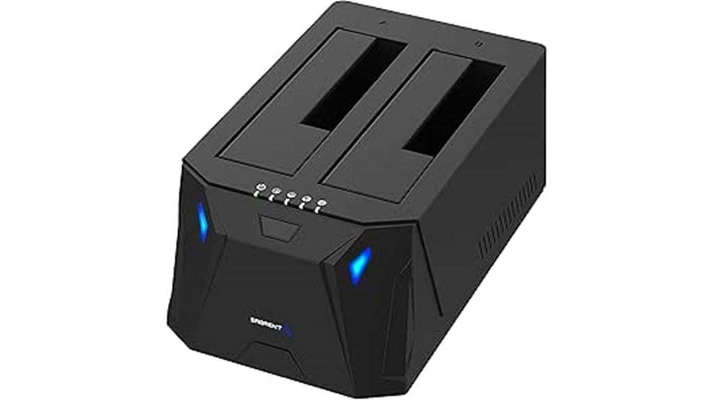 dual bay usb dock