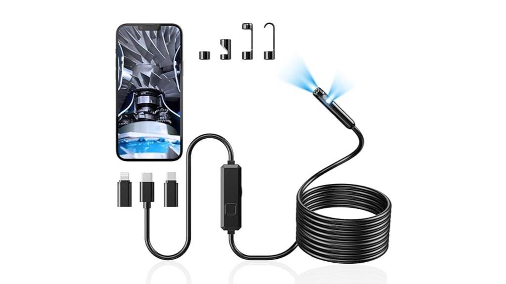 dual lens 1920p endoscope