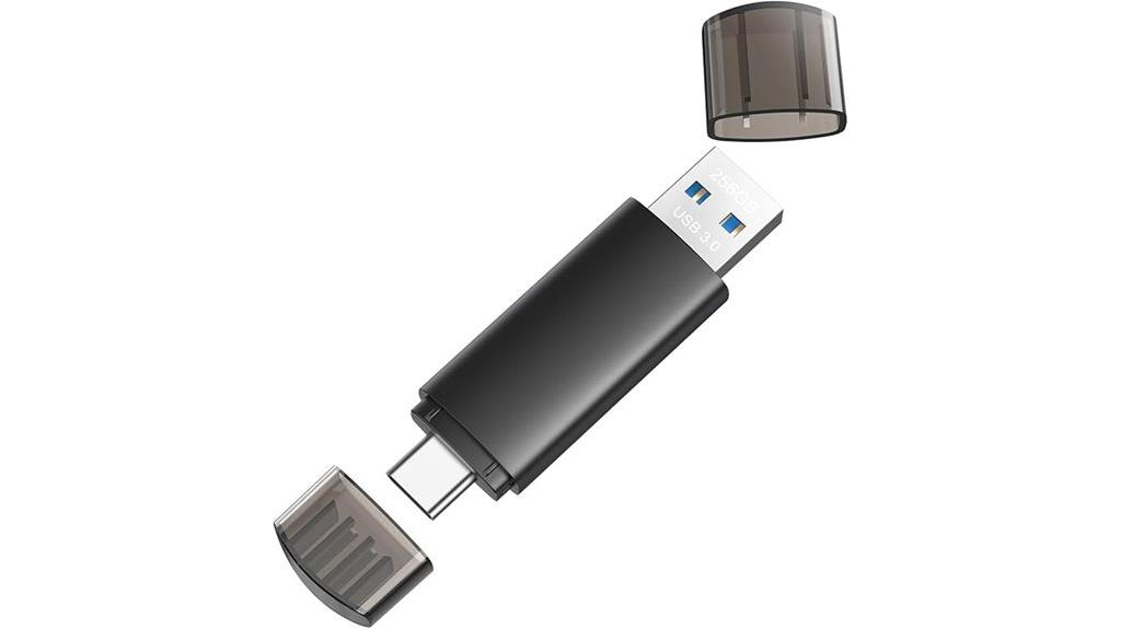dual usb c usb a flash