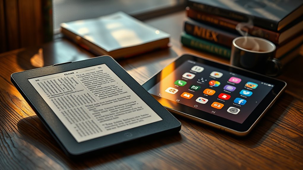 e reader versus tablet