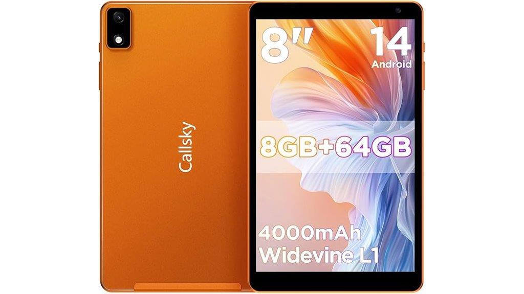 eight inch tablet 12gb ram