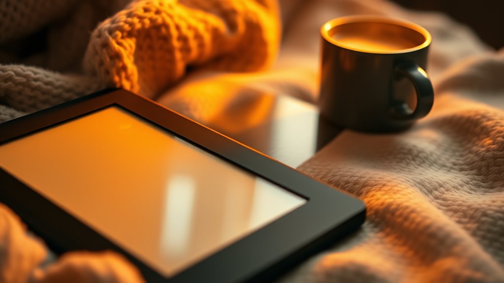 ereaders with cozy lighting