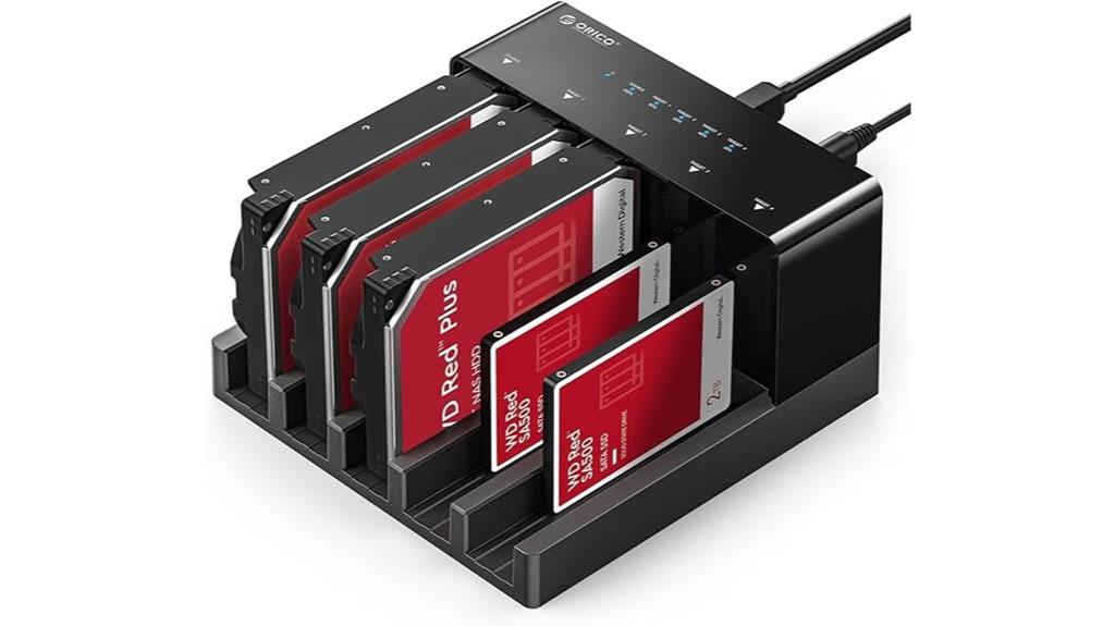 five bay usb dock