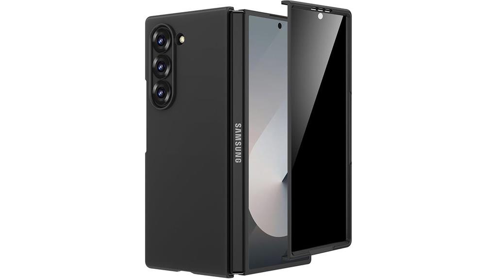foldable phone case with privacy