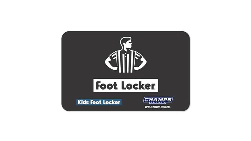 gift card for footwear