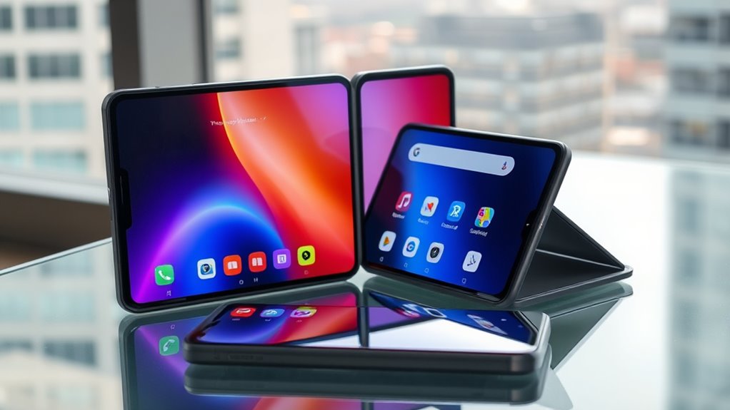 handle foldable screens carefully