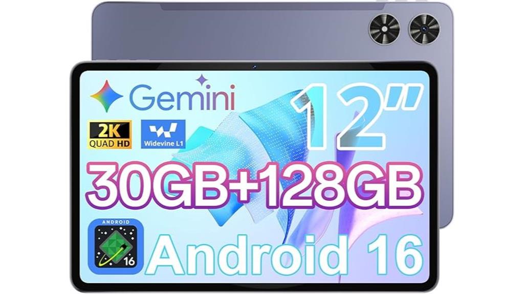 high ram 12 inch tablet