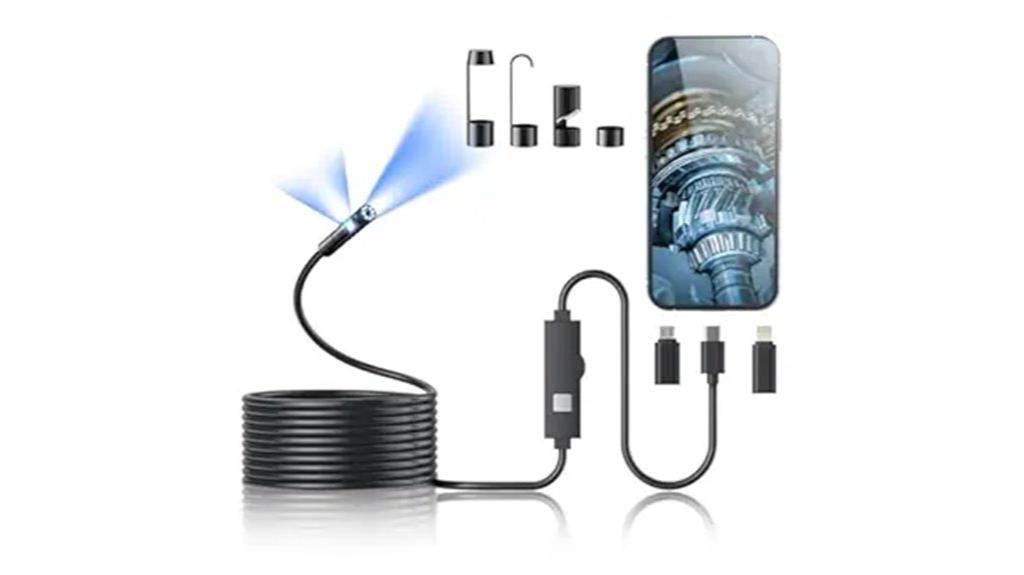 high resolution dual lens endoscope