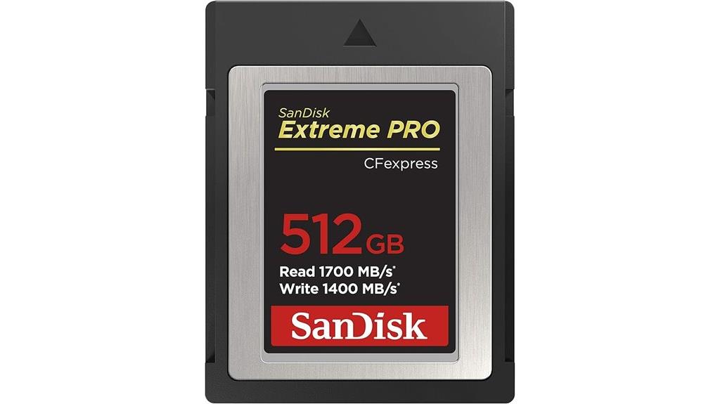 high speed 512gb cfexpress card