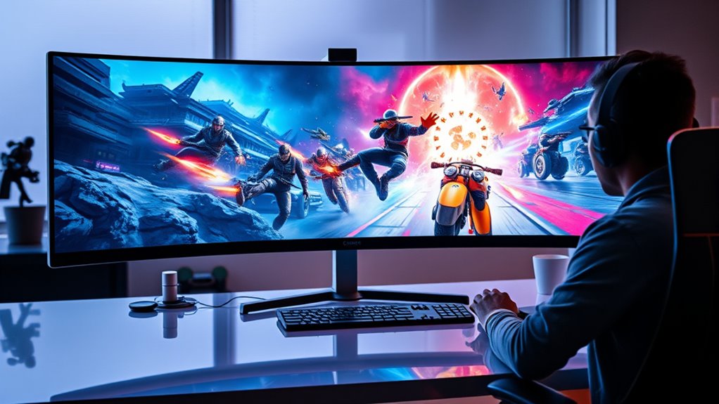 immersive ergonomic gaming setup