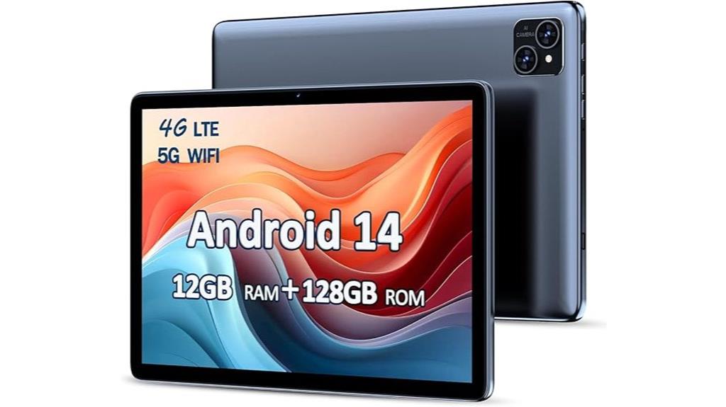 large 4g lte tablet