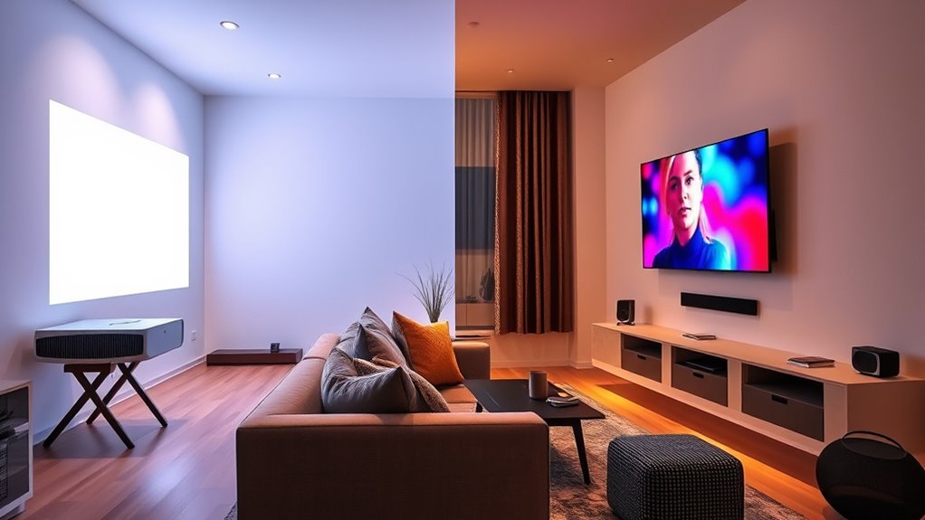 large screen viewing distance