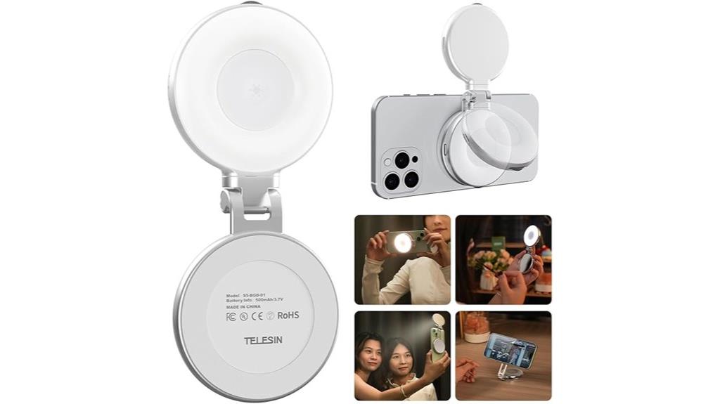 magnetic iphone selfie light