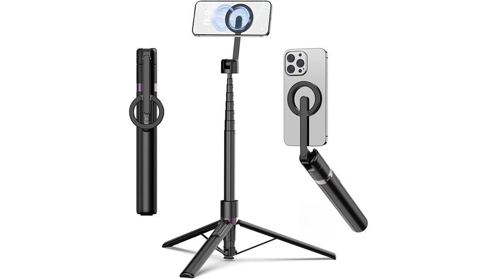 magnetic selfie stick tripod
