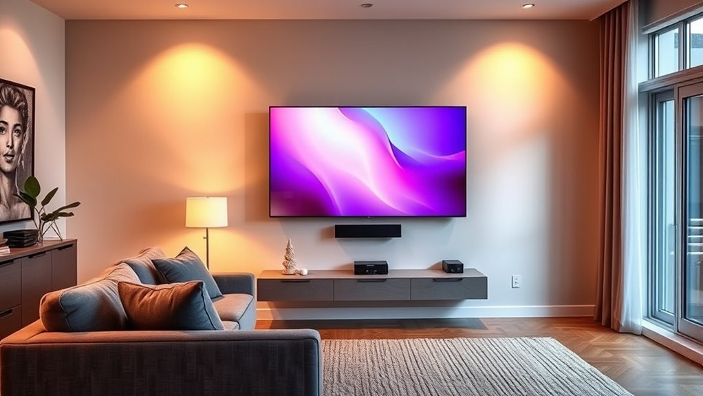 match tv size to room