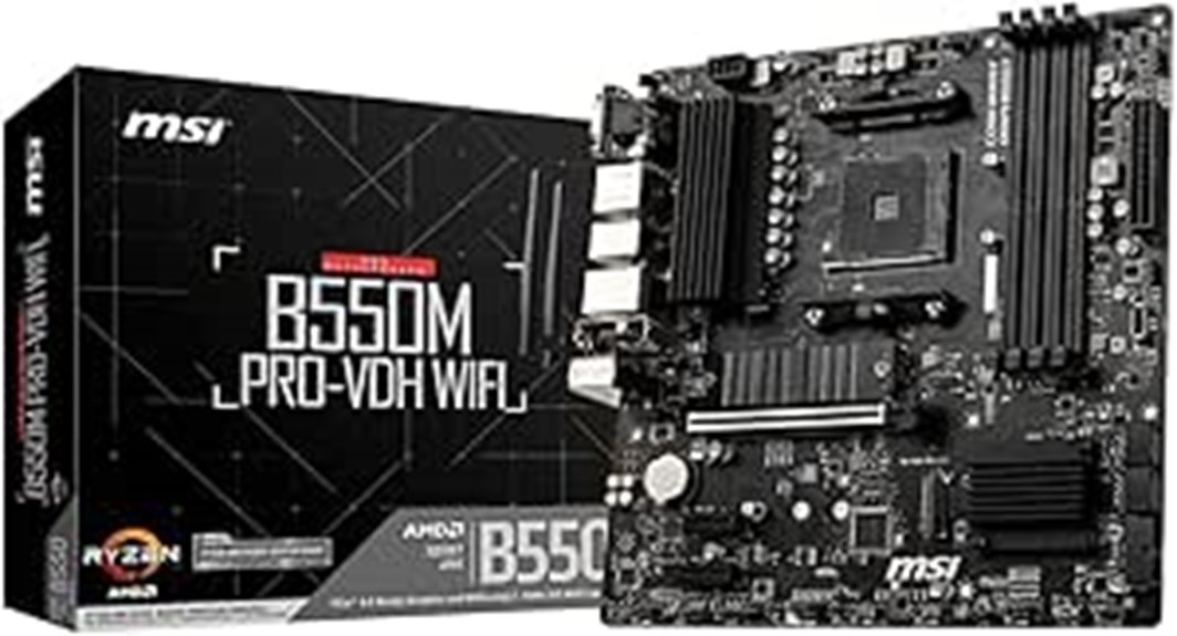 msi b550m wi fi motherboard
