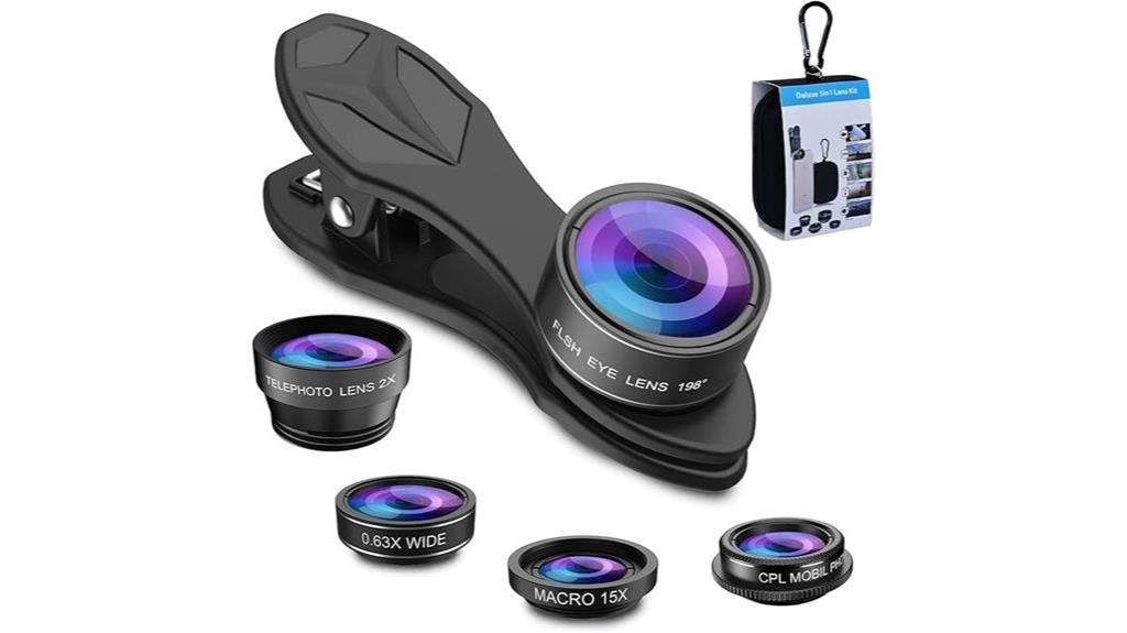 multi lens phone camera kit