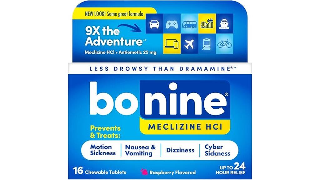 non drowsy motion sickness tablets