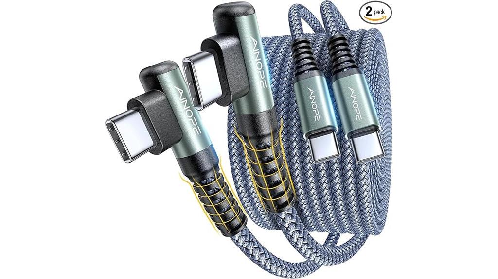 nylon usb c charging cables