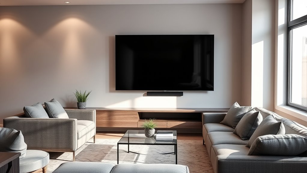 optimal room tv size