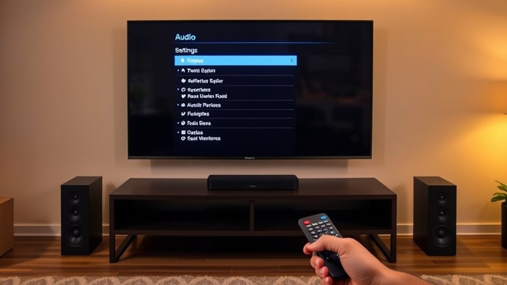 optimize tv audio settings