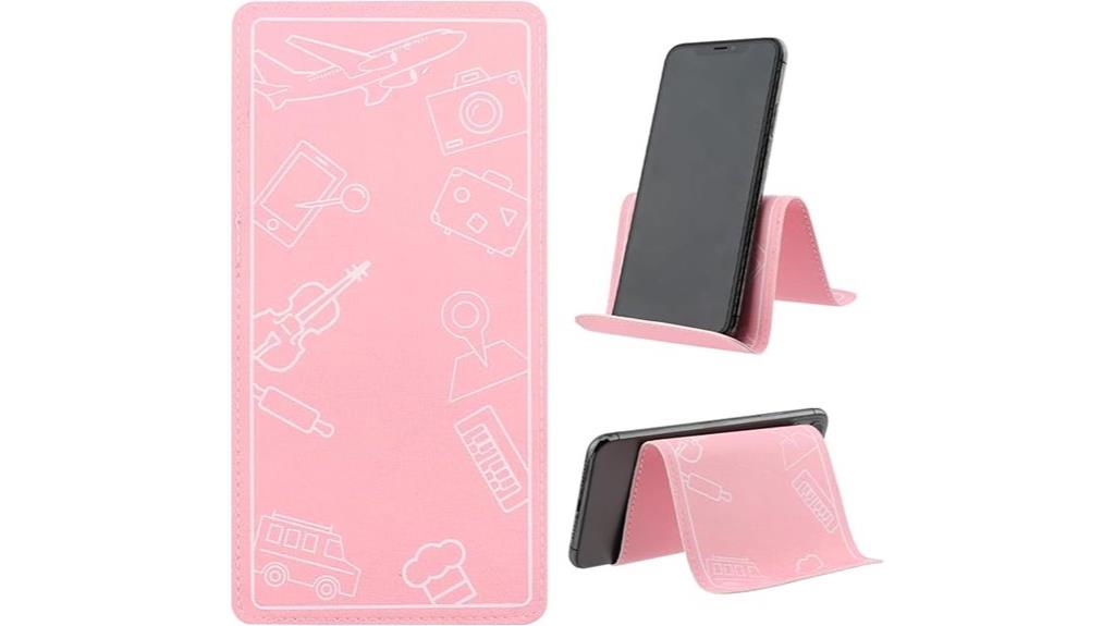 pink airplane tablet holder