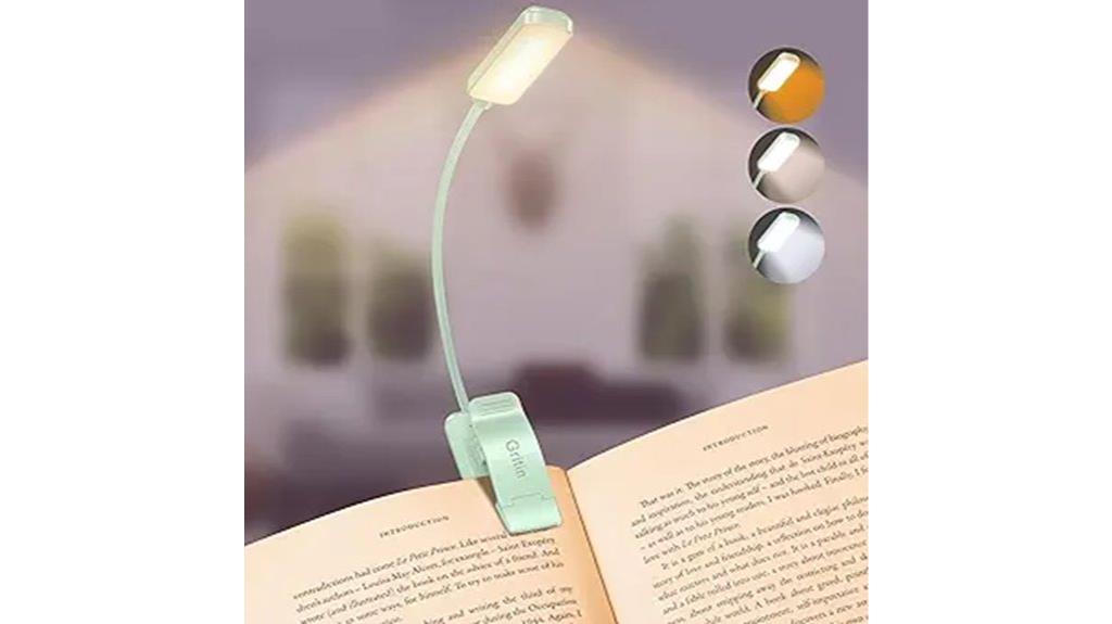 rechargeable 9 led book light