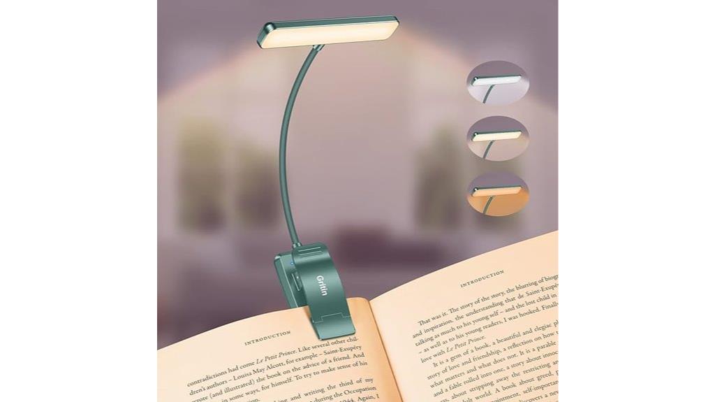 rechargeable book light with memory