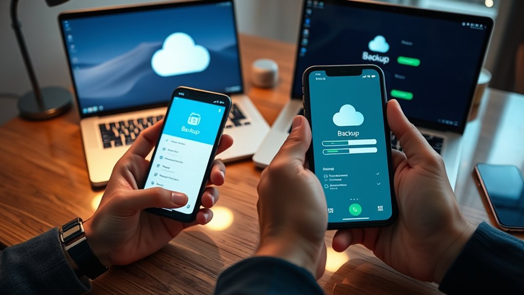 regular automatic device backups