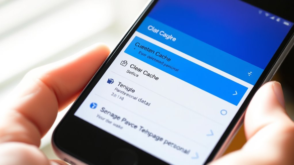 regularly clear cache files