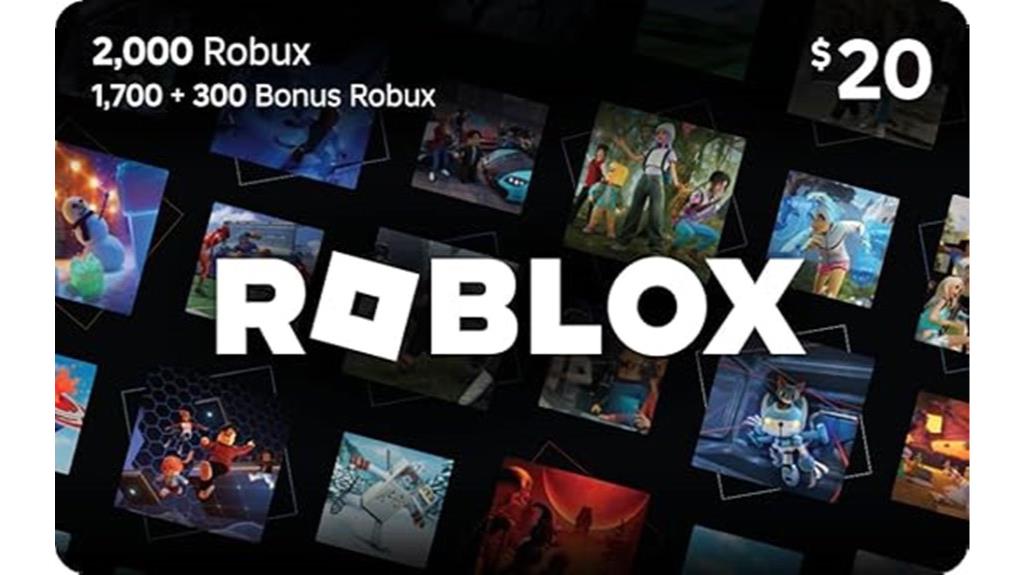 roblox 20 gift card