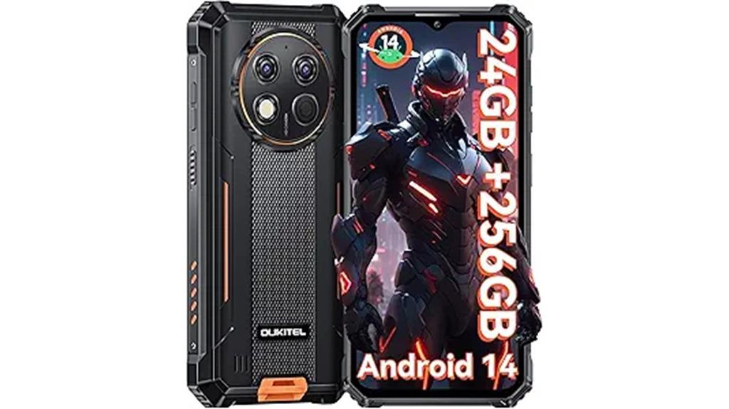 rugged smartphone 24gb storage