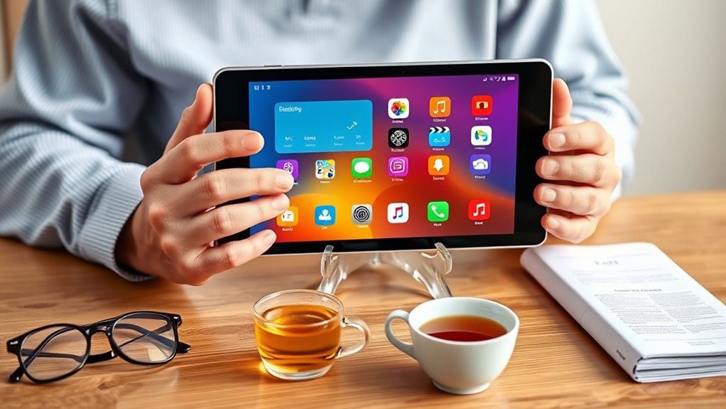 simplify tablet setup for seniors