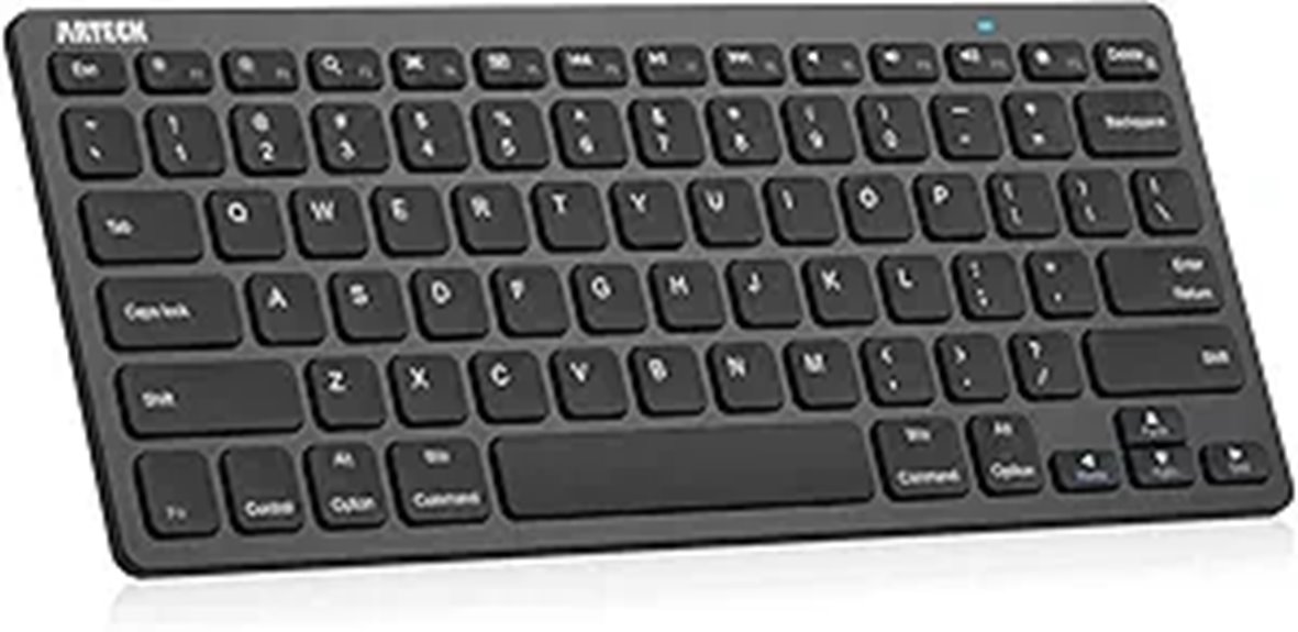 slim bluetooth keyboard for devices