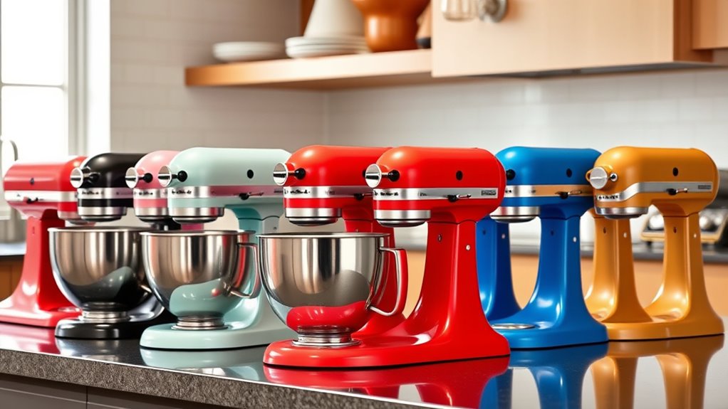 top kitchenaid mixer colors