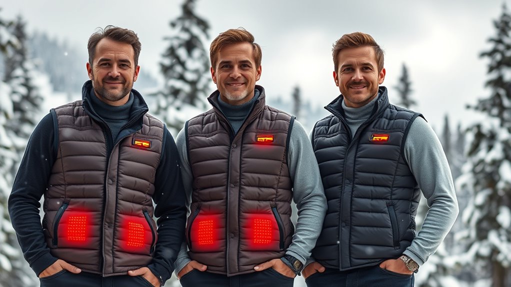 top men s heated vests